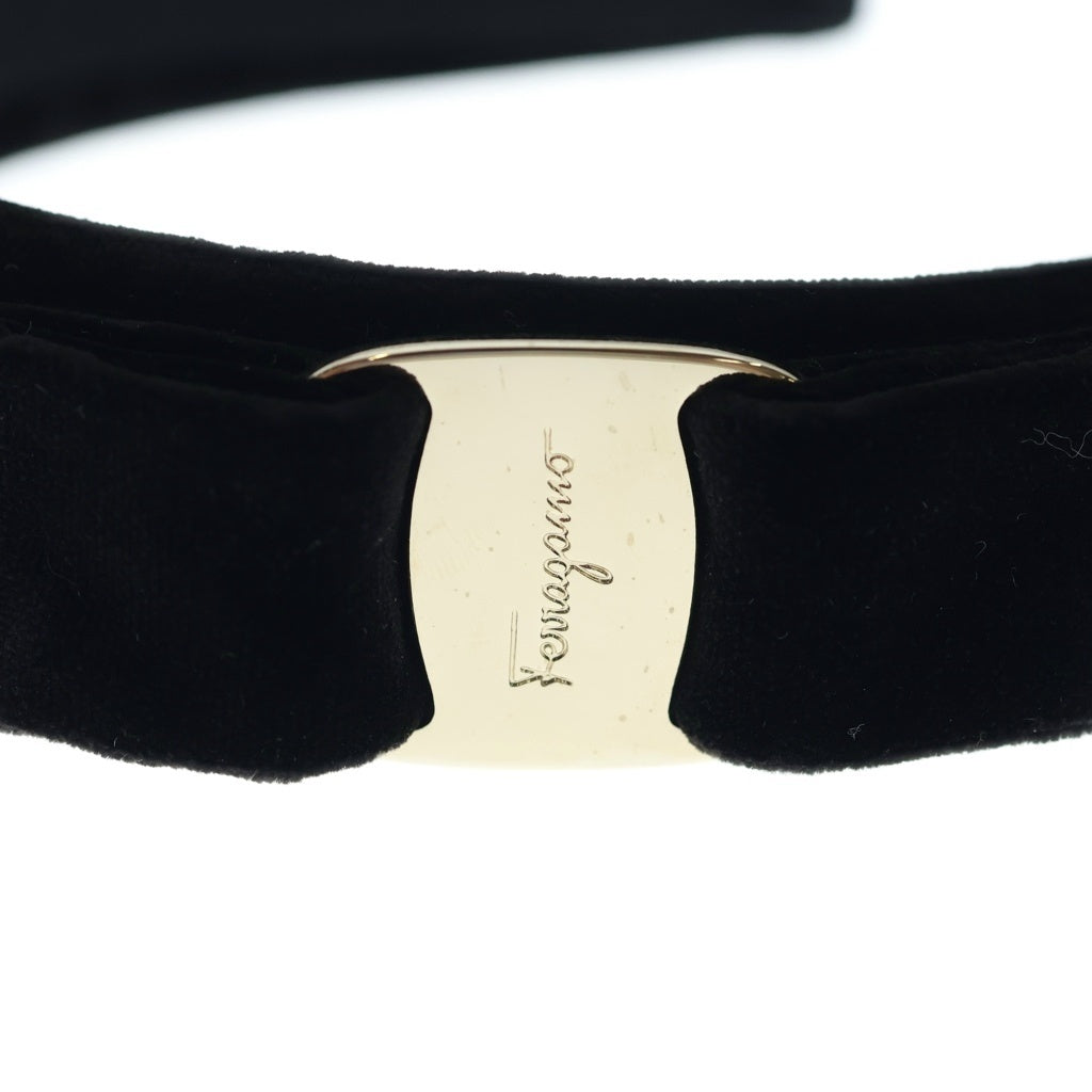Salvatore Ferragamo(サルヴァトーレ フェラガモ) ヴァラリボン カチューシャ ブラック レディース