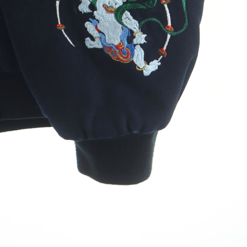 SUPREME(シュプリーム) ■×葵産業 刺繍 フーデット ワークジャケット ネイビー 中綿