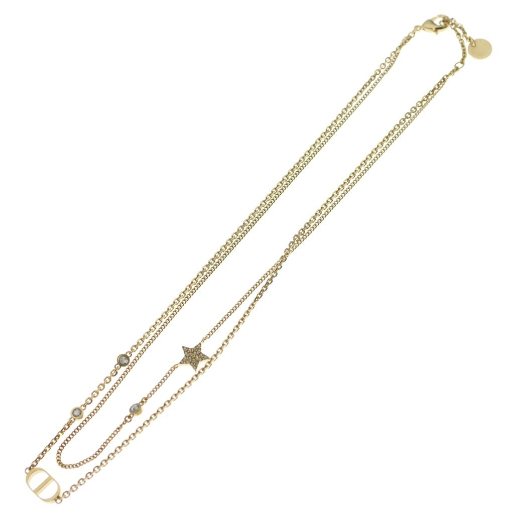 Christian Dior(クリスチャンディオール) PETIT CD ダブル ネックレス ネックレス・ペンダント ゴールド N1155PMTCY_D301 レディース