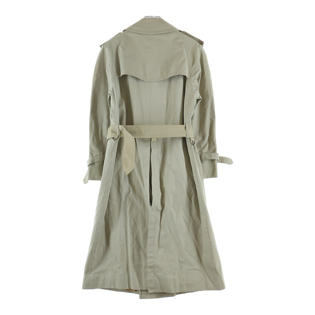 BURBERRY(バーバリー) 裏地ノバチェック総柄 コットン ダブルブレスト トレンチコート ベージュ