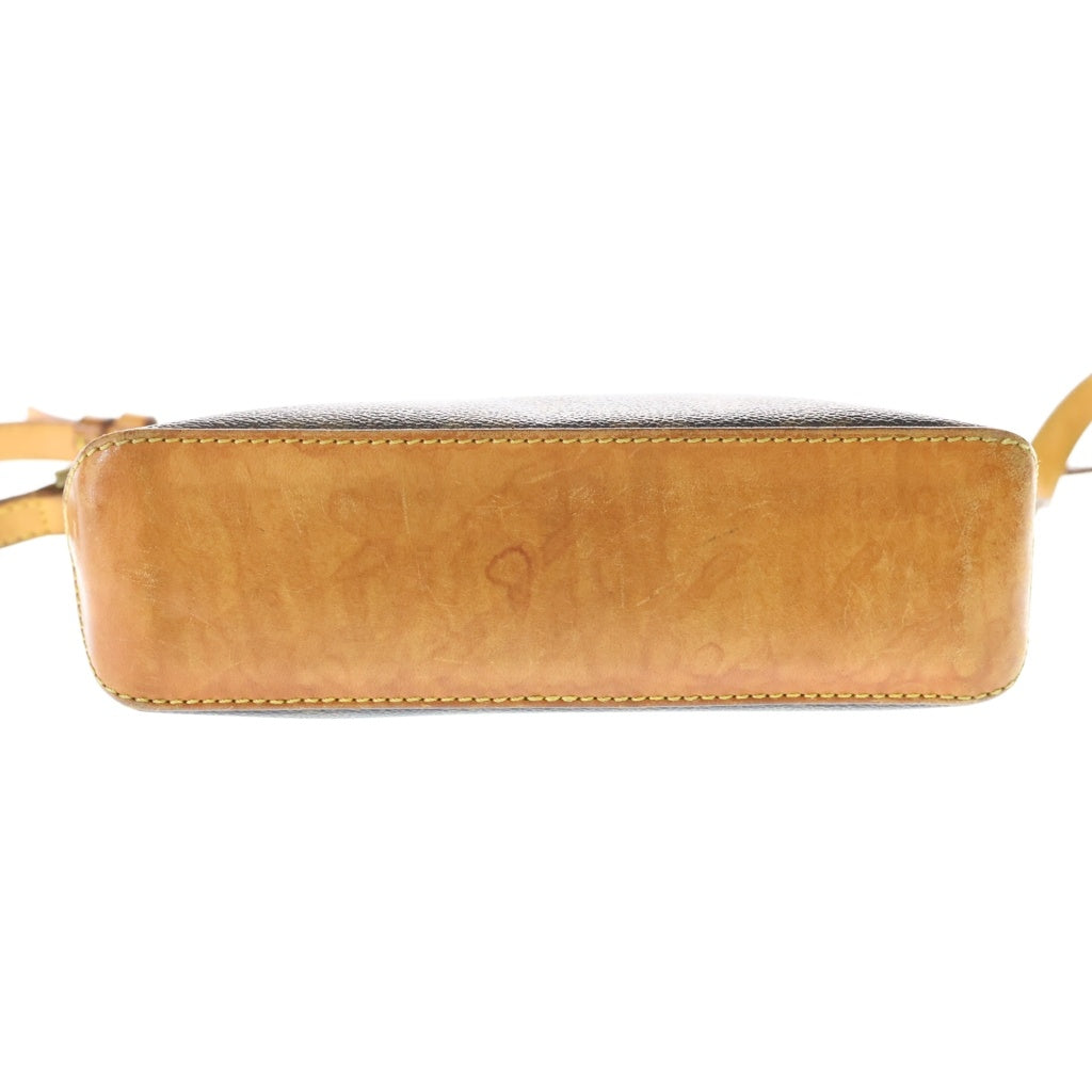 LOUIS VUITTON(ルイヴィトン) モノグラム トロター ショルダーバッグ ミニバッグ ブラウン レザー×PVC M51855 ゴールド金具