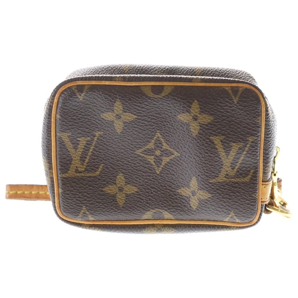 LOUIS VUITTON(ルイヴィトン) モノグラム トゥルース ワピティ ポーチ 小物入れ ケース ブラウン レザー×PVC M58030 ゴールド金具 レディース