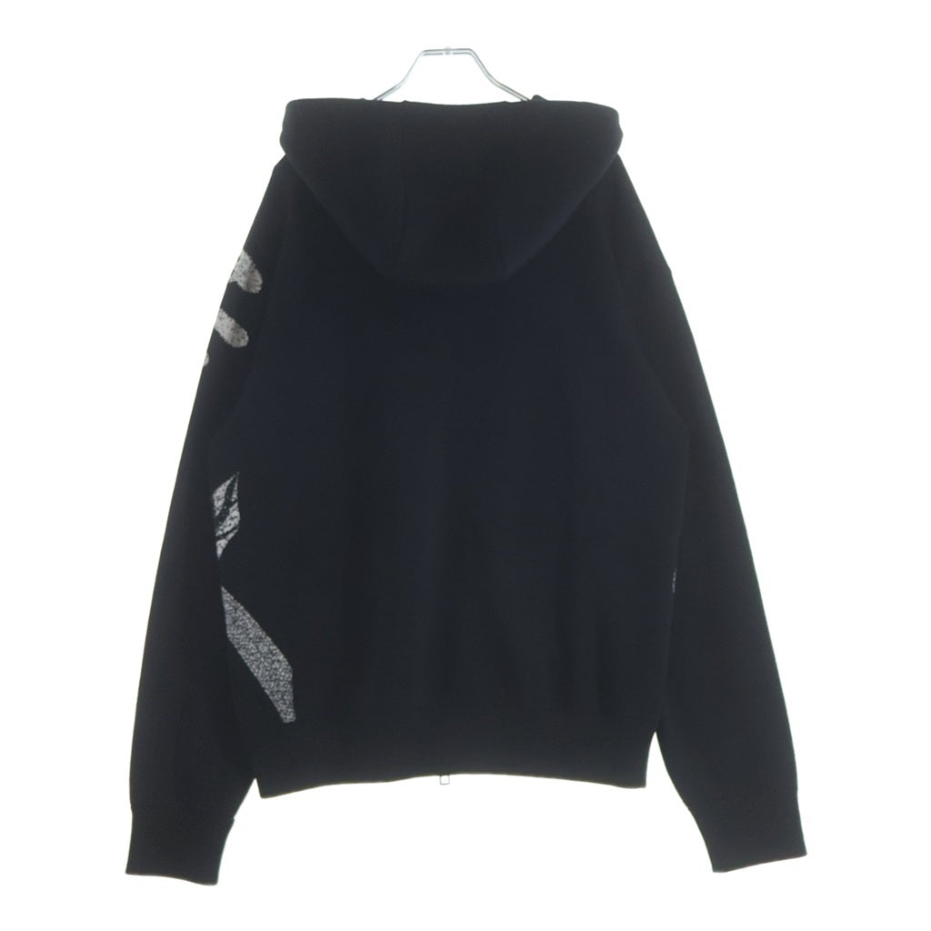LOUIS VUITTON(ルイヴィトン) 23SS ×草間彌生 YK サイケデリックフラワー ニットジップアップパーカー ブラック #M RM231H X14 HON36W レディース