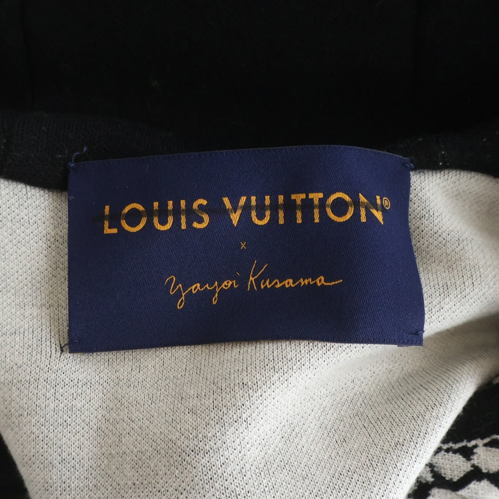 LOUIS VUITTON(ルイヴィトン) 23SS ×草間彌生 YK サイケデリックフラワー ニットジップアップパーカー ブラック #M RM231H X14 HON36W レディース