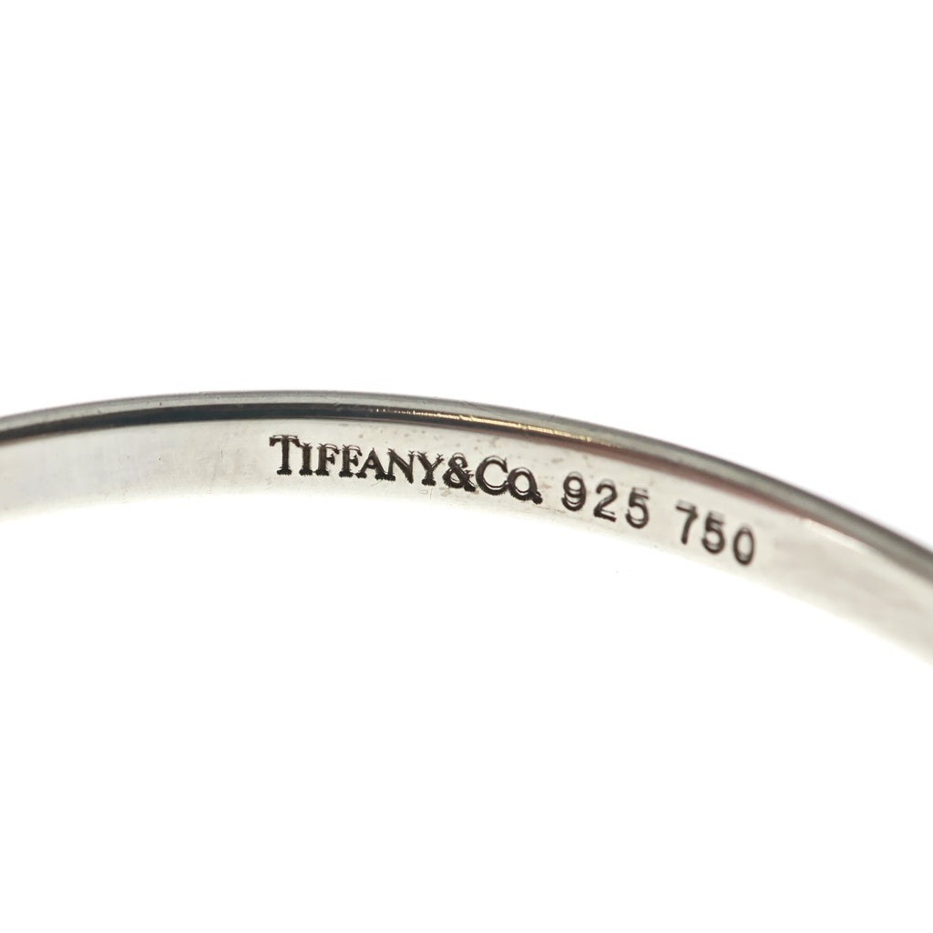 TIFFANY & Co.(ティファニー) フック&アイ バングル ブレスレット K18YG シルバー/イエローゴールド