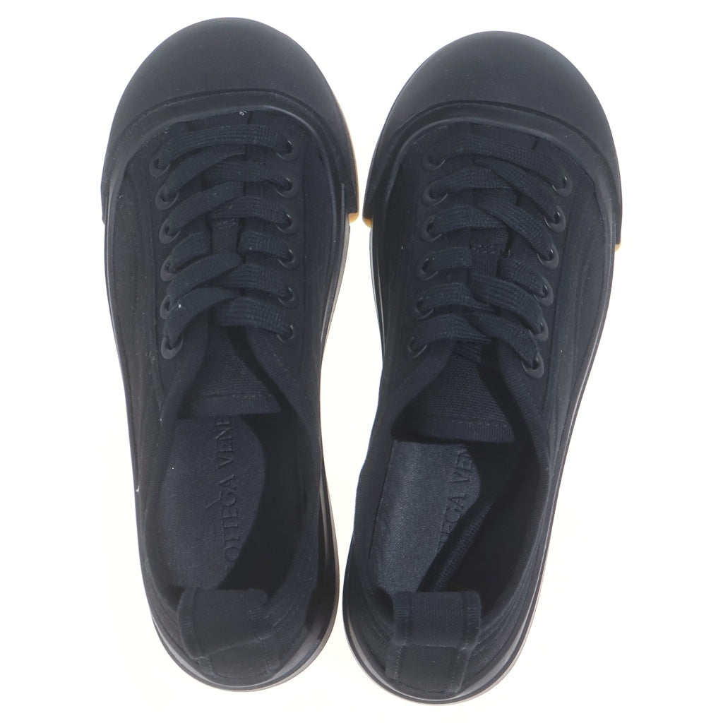 BOTTEGA VENETA(ボッテガヴェネタ) バルカン ローカットスニーカー キャンバス ブラック #36 レディース