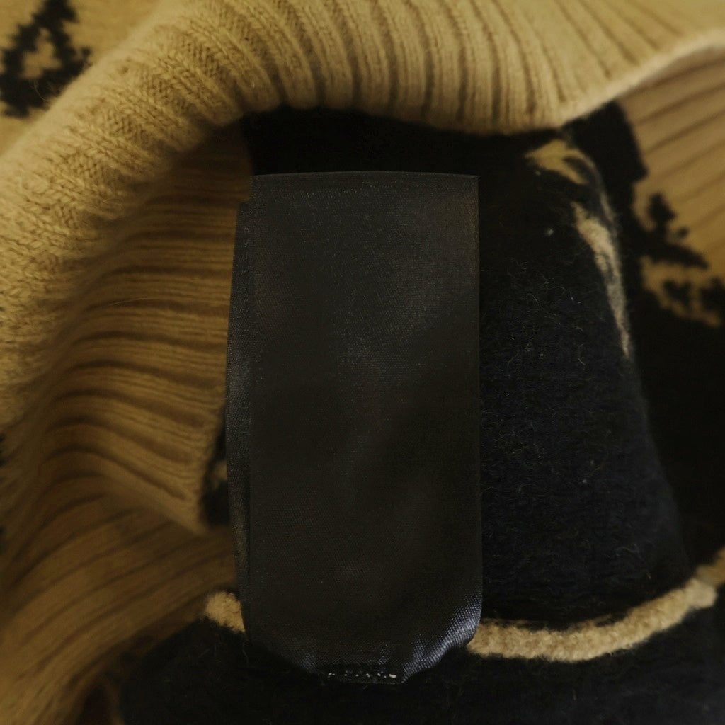 BALENCIAGA(バレンシアガ) ロゴ ジャガード ニット ベージュ XS 547831 レディース