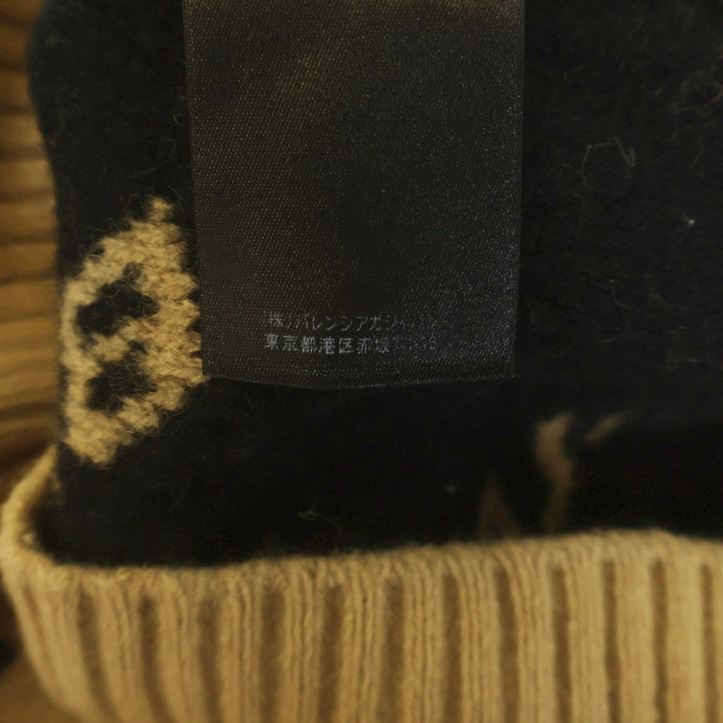 BALENCIAGA(バレンシアガ) ロゴ ジャガード ニット ベージュ XS 547831