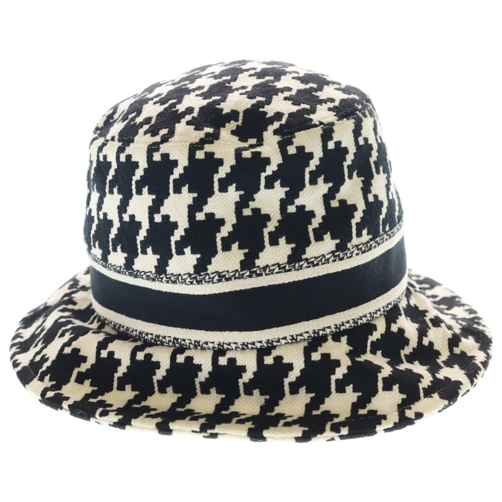 DIOR(ディオール) チェック 千鳥柄 バケットハット 帽子 ブラック/ホワイト 21PDP923X135 レディース