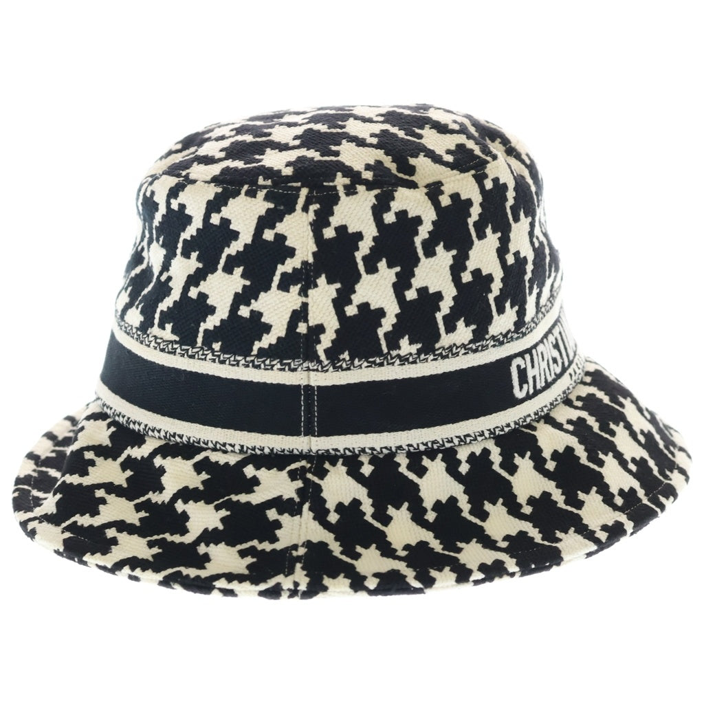 DIOR(ディオール) チェック 千鳥柄 バケットハット 帽子 ブラック/ホワイト 21PDP923X135 レディース