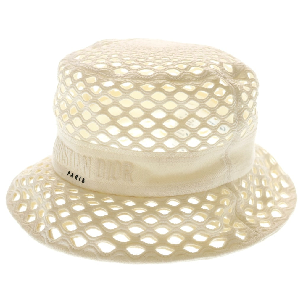 DIOR(ディオール) メッシュ ボブ バケット ハット 帽子 ホワイト 22DMH923A131 レディース