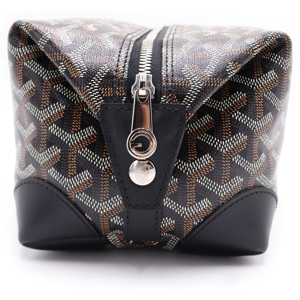 GOYARD(ゴヤール) ボーイング25 クラッチバッグ ケース ポーチ セカンドバッグ ブラック レザー シルバー金具 レディース