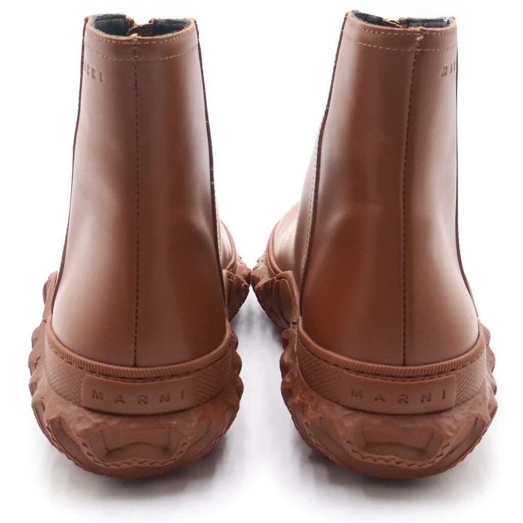 MARNI(マルニ) ロゴジップ ショートブーツ ブラウン #38 レディース