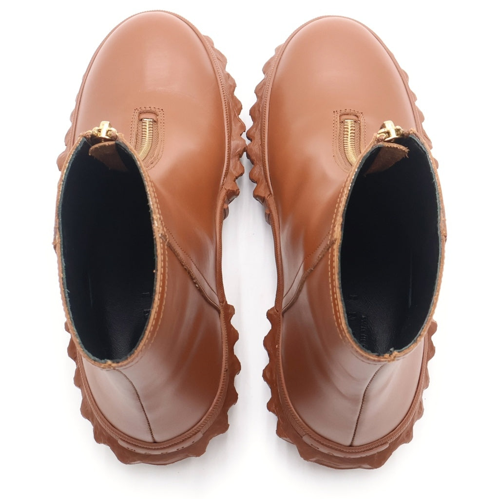MARNI(マルニ) ロゴジップ ショートブーツ ブラウン #38 レディース