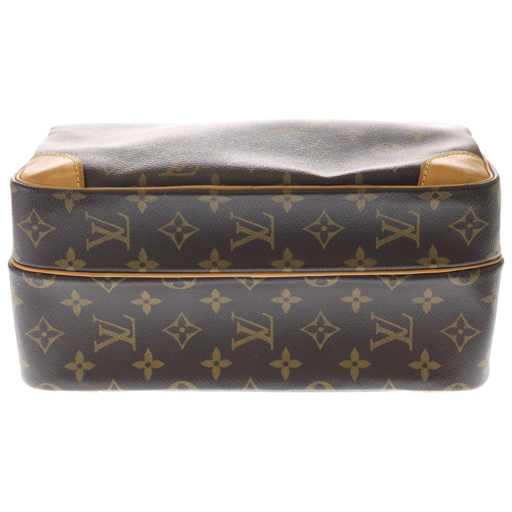LOUIS VUITTON(ルイヴィトン) モノグラム ナイル ショルダーバッグ ブラウン レザー×PVC M45244 ゴールド金具
