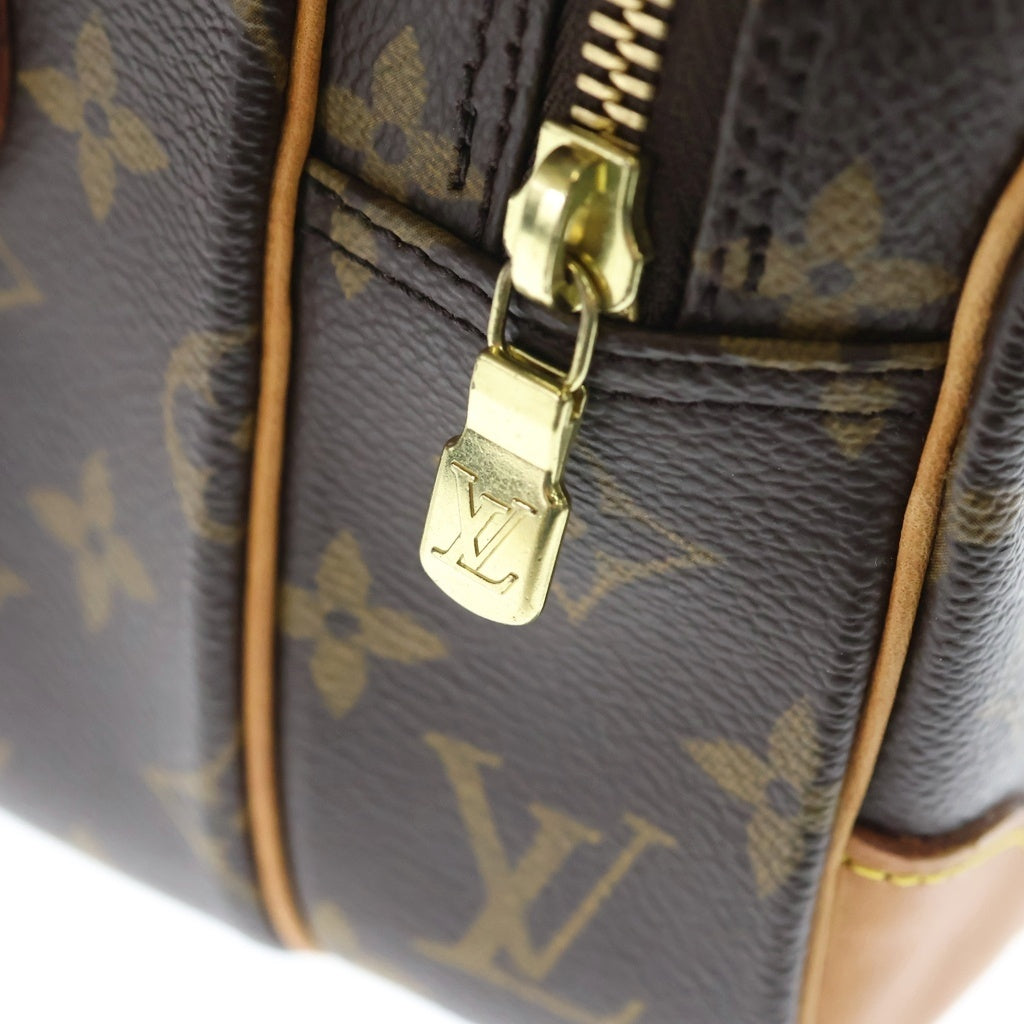 LOUIS VUITTON(ルイヴィトン) モノグラム ナイル ショルダーバッグ ブラウン レザー×PVC M45244 ゴールド金具