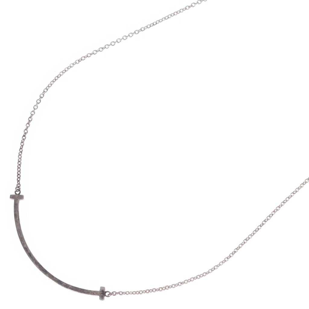TIFFANY & Co.(ティファニー) Tスマイル スモール ネックレス ペンダント チェーン シルバー Ag925 レディース