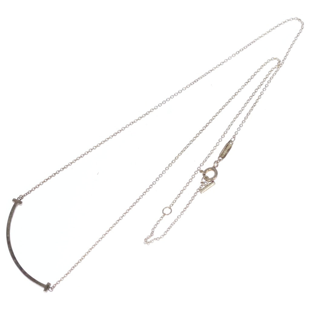 TIFFANY & Co.(ティファニー) Tスマイル スモール ネックレス ペンダント チェーン シルバー Ag925 レディース