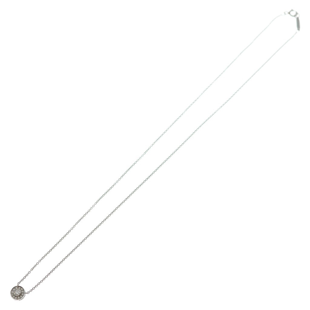 TIFFANY & Co.(ティファニー) サークレットミニ ダイヤ ネックレス ペンダント チェーン シルバー Pt950 レディース