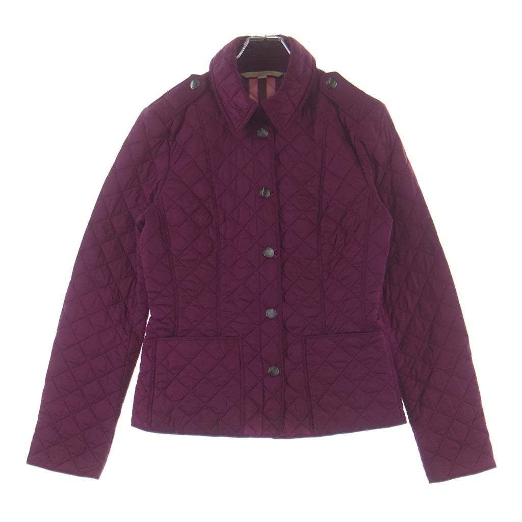 BURBERRY BRIT(バーバリー ブリット) 裏地ノバチェック 長袖 キルティングジャケット ライトダウン ピンク #S レディース