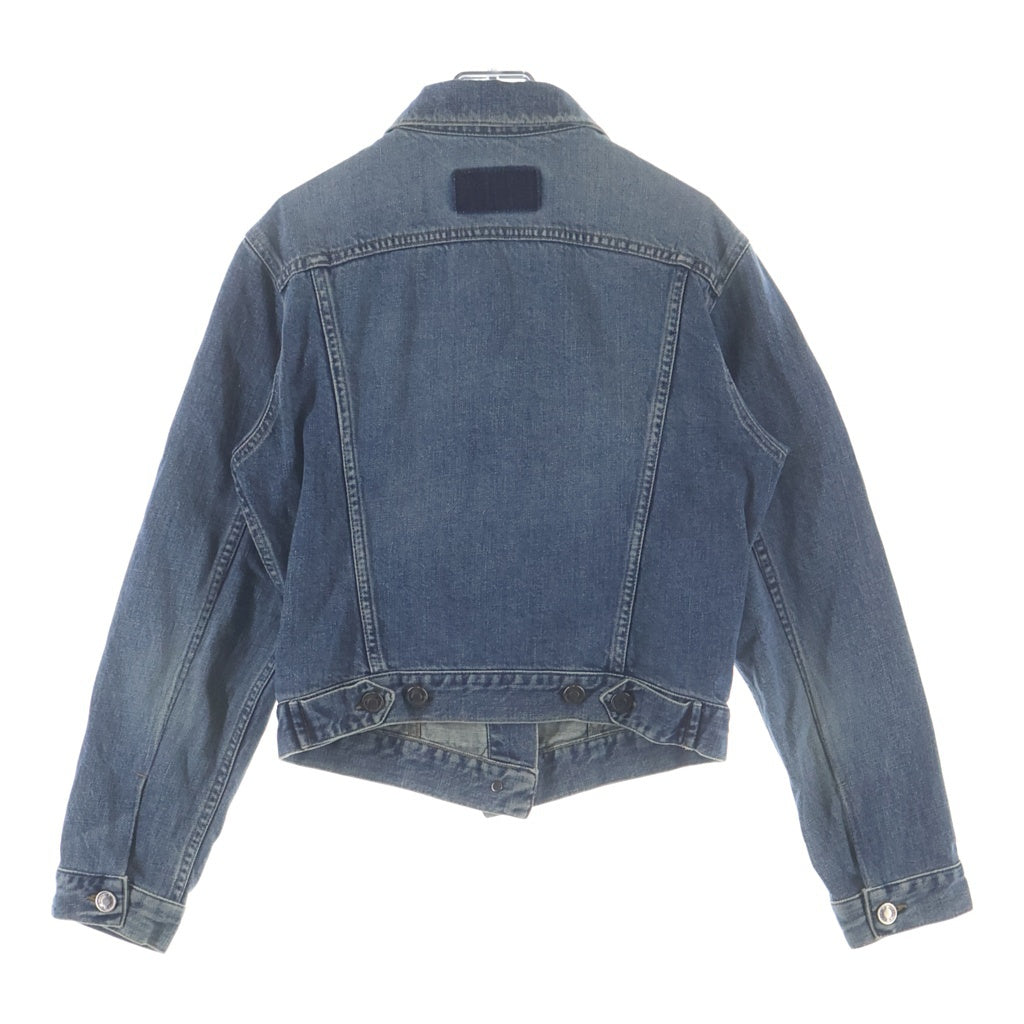 GUCCI(グッチ) ウォッシュド加工 デニムジャケット Gジャン インディゴブルー #42 レディース