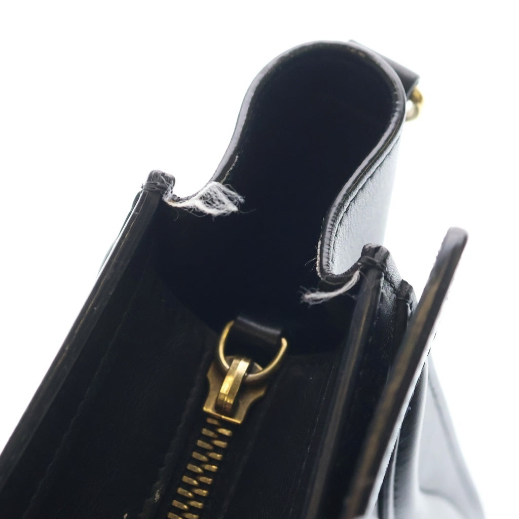 CELINE(セリーヌ) ラゲージ ナノ 2WAYバッグ ハンドバッグ ショルダーバッグ ブラック レザー ゴールド金具 レディース