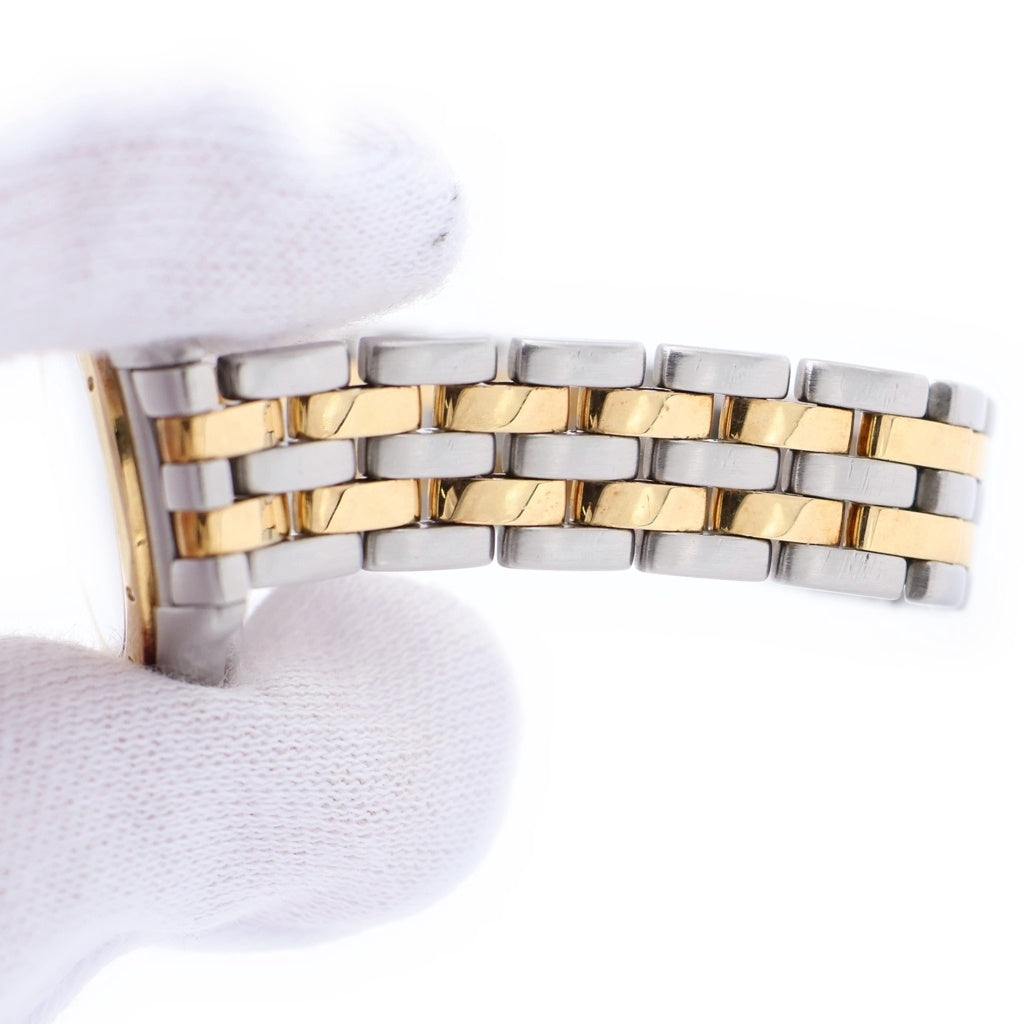 Cartier(カルティエ) パンテール クーガー SM 2ロウ 白文字盤 クォーツウォッチ 腕時計 K18YG シルバー/イエローゴールド W35005B6 レディース