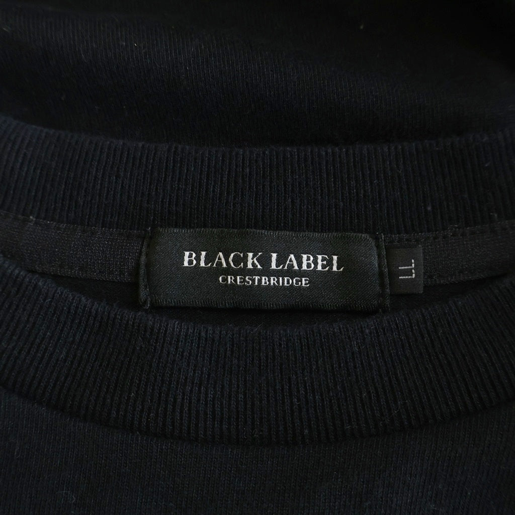 BLACK LABEL CRESTBRIDGE(ブラックレーベルクレストブリッジ) ロゴ半袖Tシャツ ブラック #LL 51P12-722-09