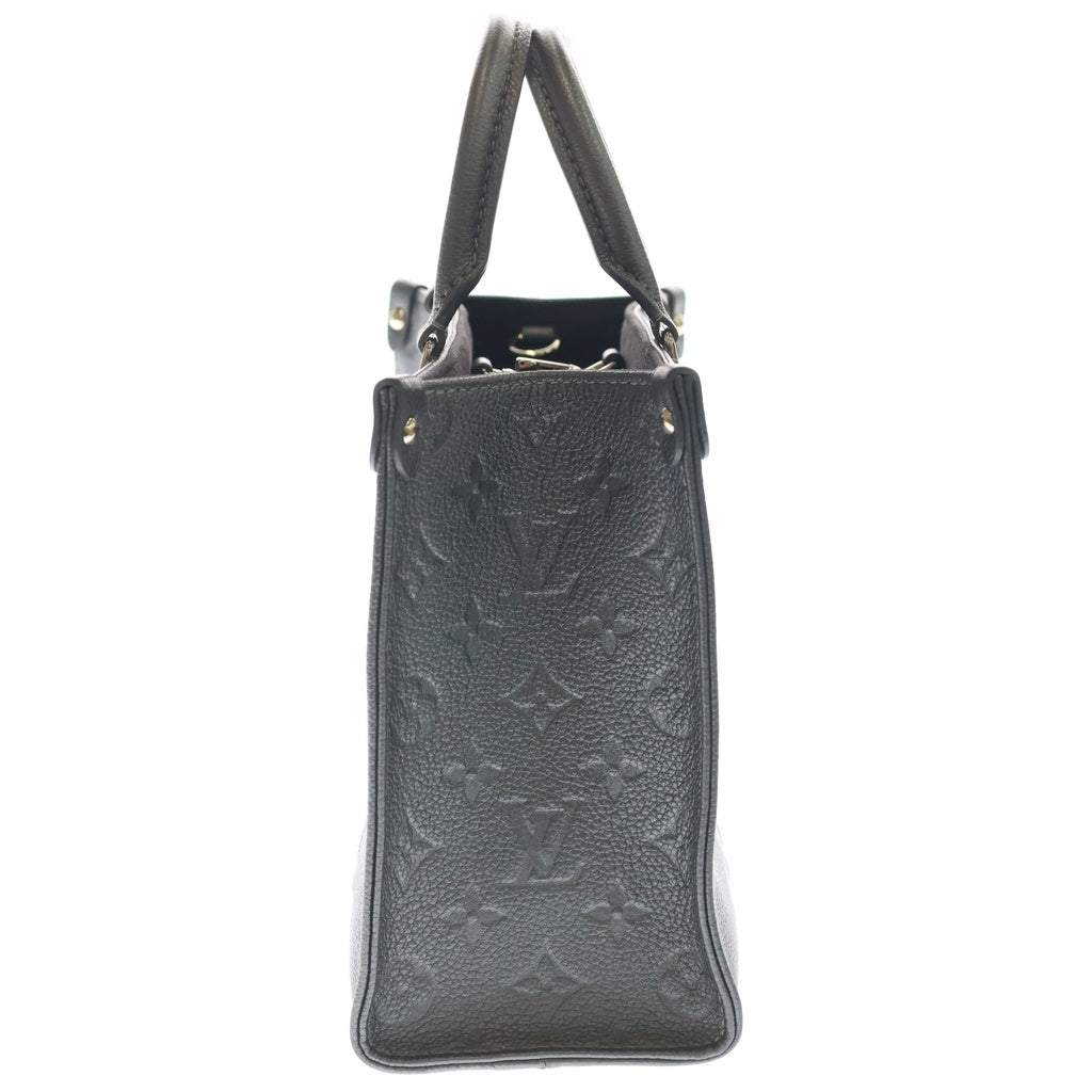 LOUIS VUITTON(ルイヴィトン) モノグラムアンプラント オンザゴーPM 2WAYバッグ ハンドバッグ ショルダーバッグ ガンメタルグレー レザー M12886 シルバー金具 レディース
