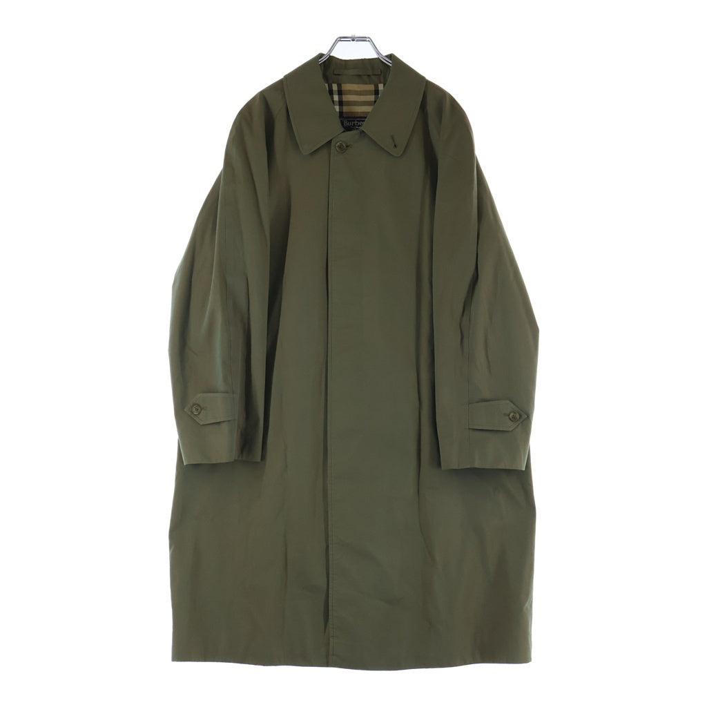 BURBERRY(バーバリー) ノヴァチェック コットン ステンカラーコート ロングコート アウター #48 カーキ