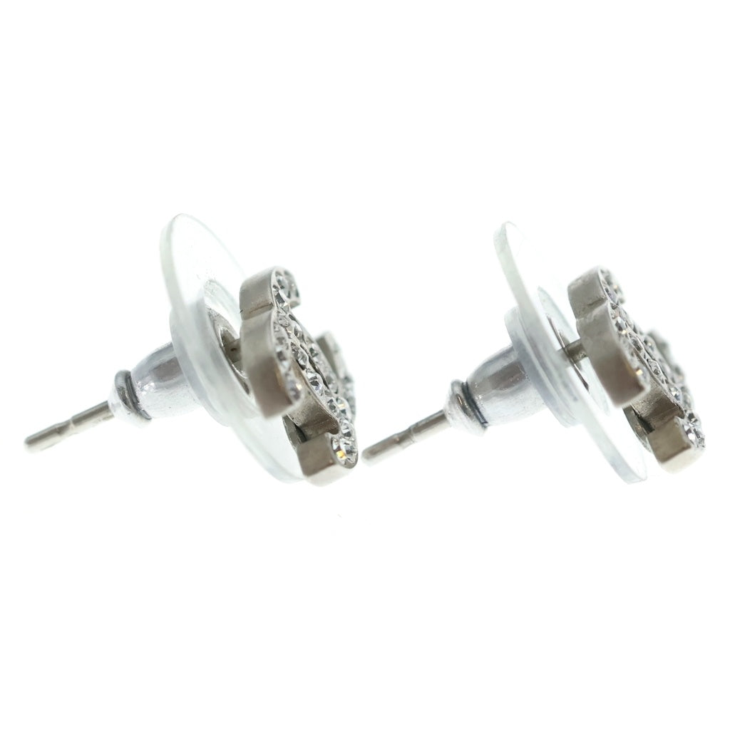 CHANEL(シャネル) ココマーク ラインストーン ピアス A12V シルバー レディース