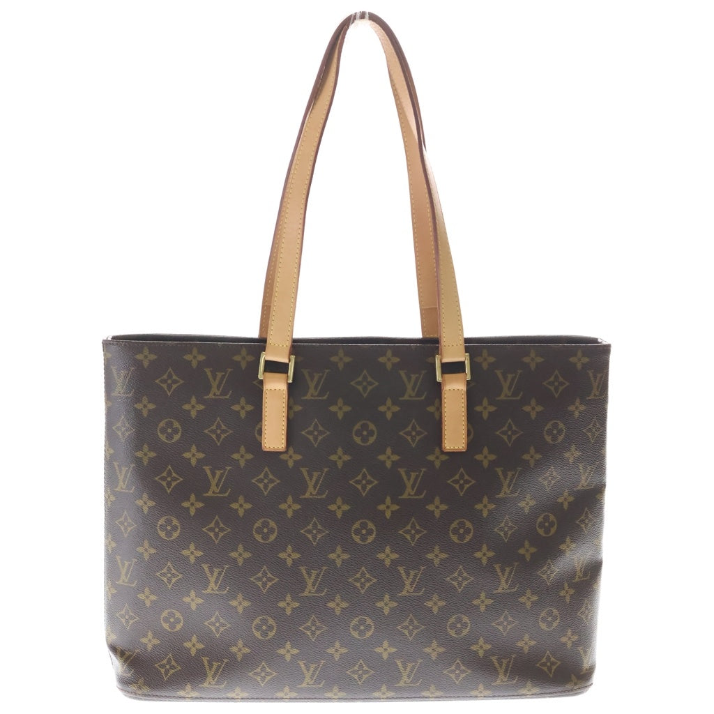 LOUIS VUITTON(ルイヴィトン) モノグラム ルコ トートバッグ ハンドバッグ ブラウン レザー×PVC M51155 ゴールド金具 レディース