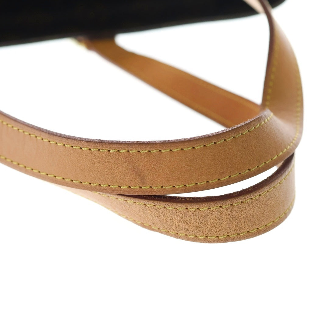 LOUIS VUITTON(ルイヴィトン) モノグラム ルコ トートバッグ ハンドバッグ ブラウン レザー×PVC M51155 ゴールド金具 レディース