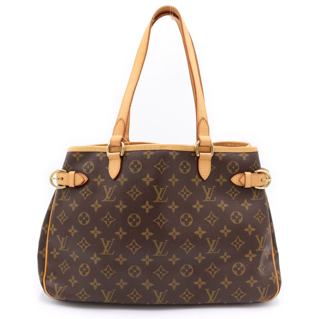 LOUIS VUITTON(ルイヴィトン) モノグラム バティニョール オリゾンタル ハンドバッグ トートバッグ ブラウン PVCレザー M51154 ゴールド金具 レディース