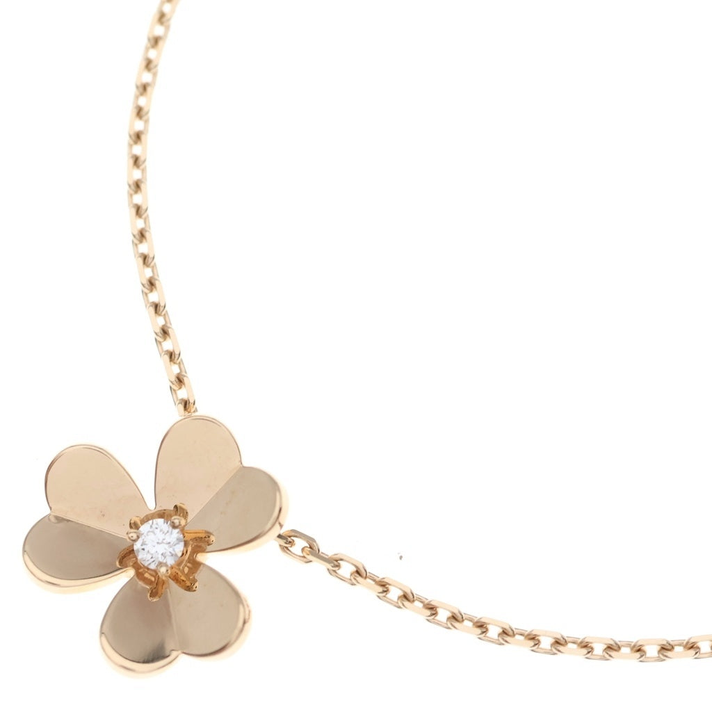 Van Cleef & Arpels(ヴァンクリーフアンドアーペル) フリヴォル スモール 1Pダイヤ ネックレス K18PG ピンクゴールド VCARPFBM00 レディース