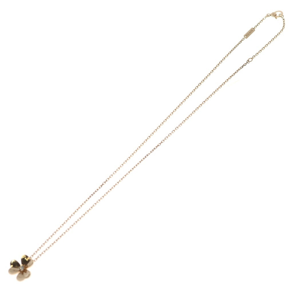 Van Cleef & Arpels(ヴァンクリーフアンドアーペル) フリヴォル スモール 1Pダイヤ ネックレス K18PG ピンクゴールド VCARPFBM00 レディース
