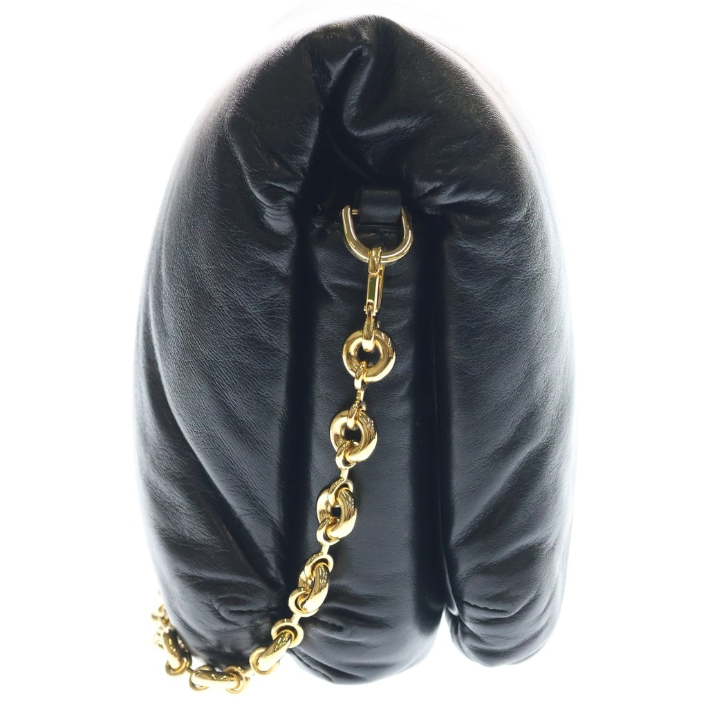 LOEWE(ロエベ) パファーゴヤ ショルダーバッグ チェーンバッグ ブラック レザー AP40P41X01 ゴールド金具 レディース