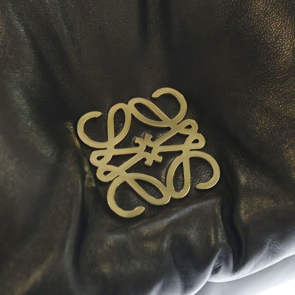 LOEWE(ロエベ) パファーゴヤ ショルダーバッグ チェーンバッグ ブラック レザー AP40P41X01 ゴールド金具 レディース