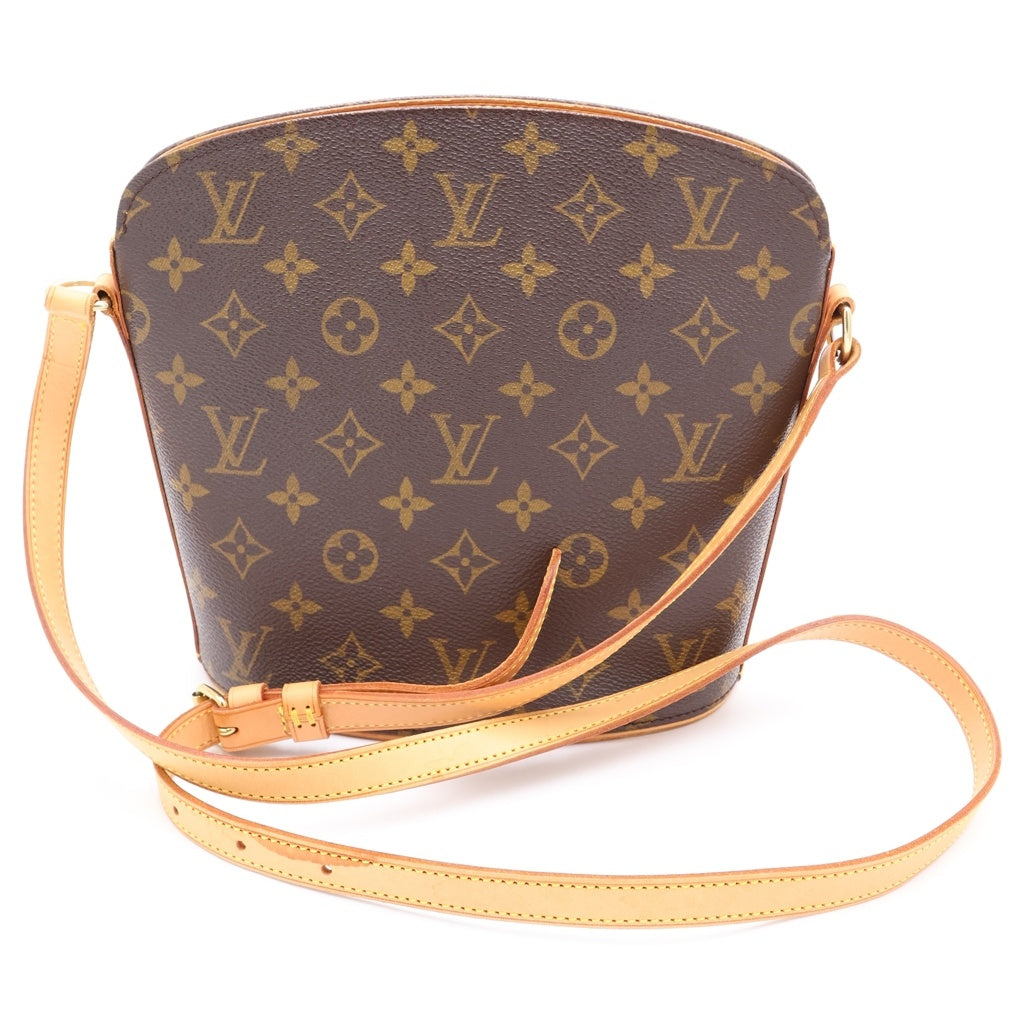 LOUIS VUITTON(ルイヴィトン) モノグラム ドルーオ PVC レザー ショルダーバッグ ブラウン M51290 レディース