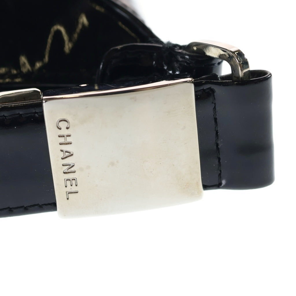 CHANEL(シャネル) ココマーク ハンドバック チョコバー パテント ブラック レディース