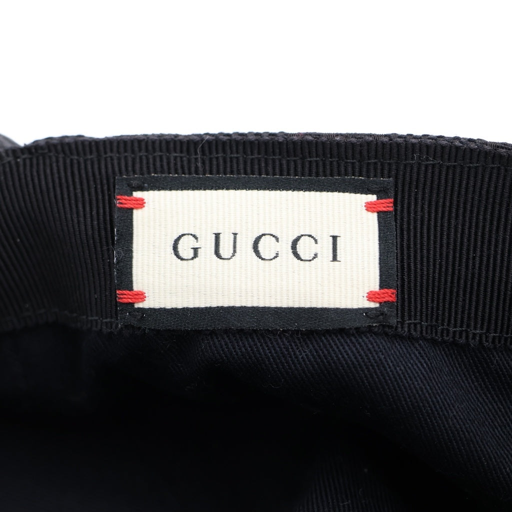 GUCCI(グッチ) GGキャンバス シェリーライン ベースボールキャップ 帽子 グレー 08.338.986