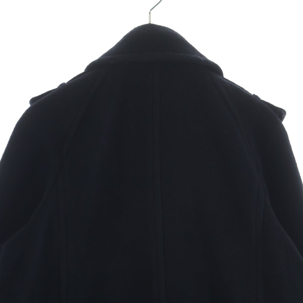 BURBERRY BLACK LABEL(バーバリー ブラックレーベル) ダブルブレスト ウールハーフコート ブラック B1B23-843-09 レディース