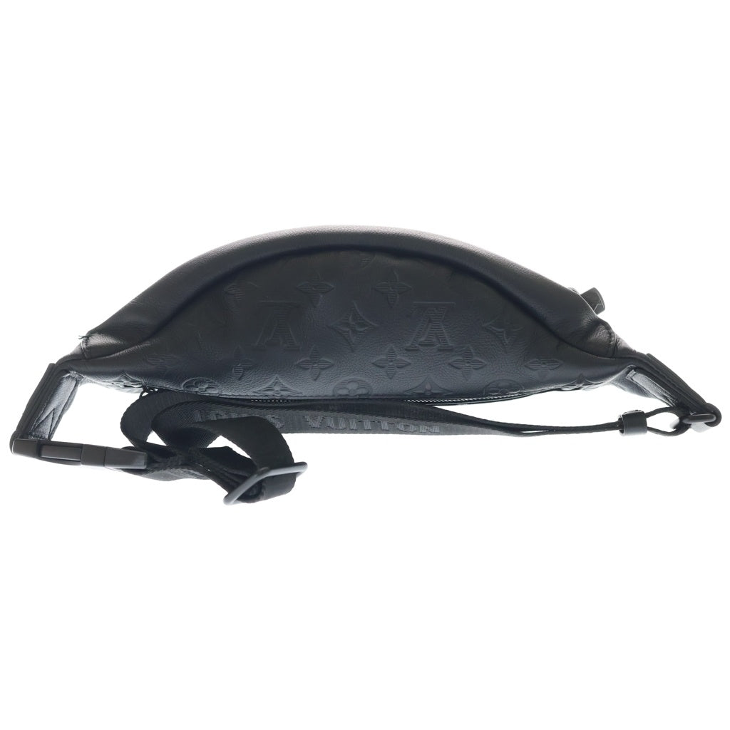 LOUIS VUITTON(ルイヴィトン) モノグラムシャドウ ディスカバリー バムバッグPM レザー ボディ ショルダーバッグ ブラック M46036