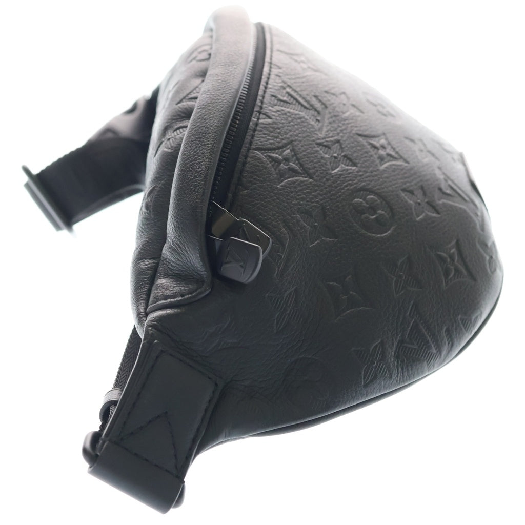 LOUIS VUITTON(ルイヴィトン) モノグラムシャドウ ディスカバリー バムバッグPM レザー ボディ ショルダーバッグ ブラック M46036