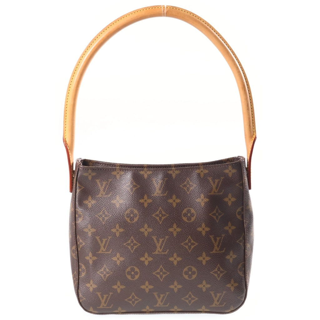 LOUIS VUITTON(ルイヴィトン) モノグラム ルーピングMM PVC レザー ワンショルダーバッグ ブラウン M51146 レディース