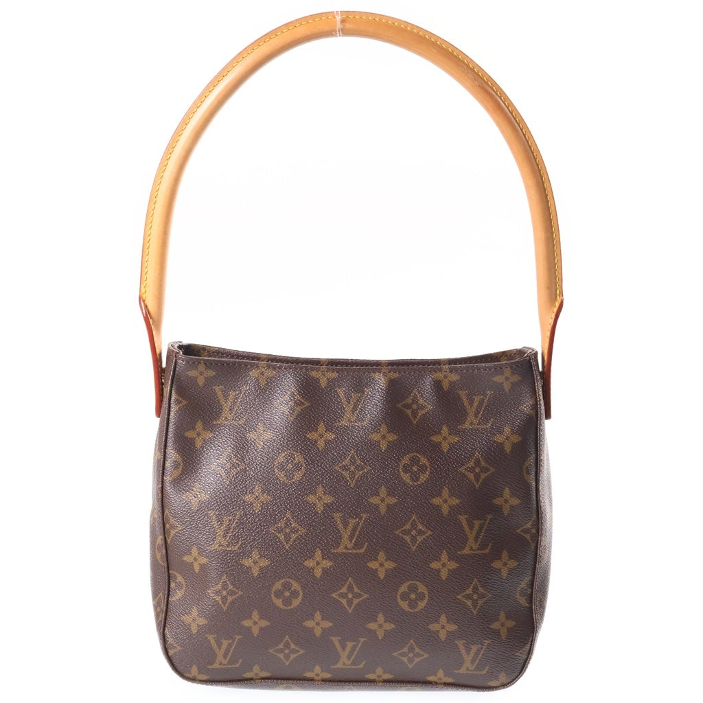 LOUIS VUITTON(ルイヴィトン) モノグラム ルーピングMM PVC レザー ワンショルダーバッグ ブラウン M51146 レディース