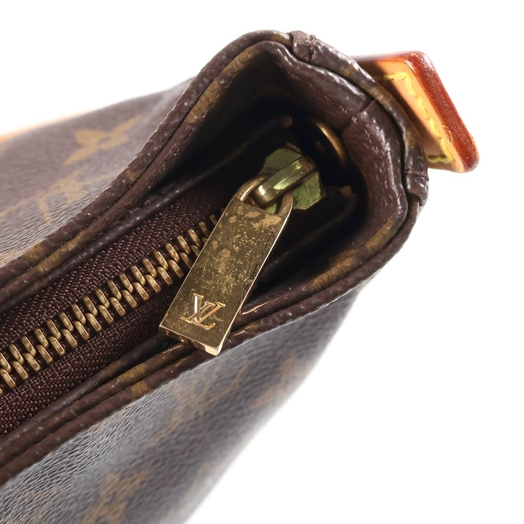 LOUIS VUITTON(ルイヴィトン) モノグラム ルーピングMM PVC レザー ワンショルダーバッグ ブラウン M51146 レディース