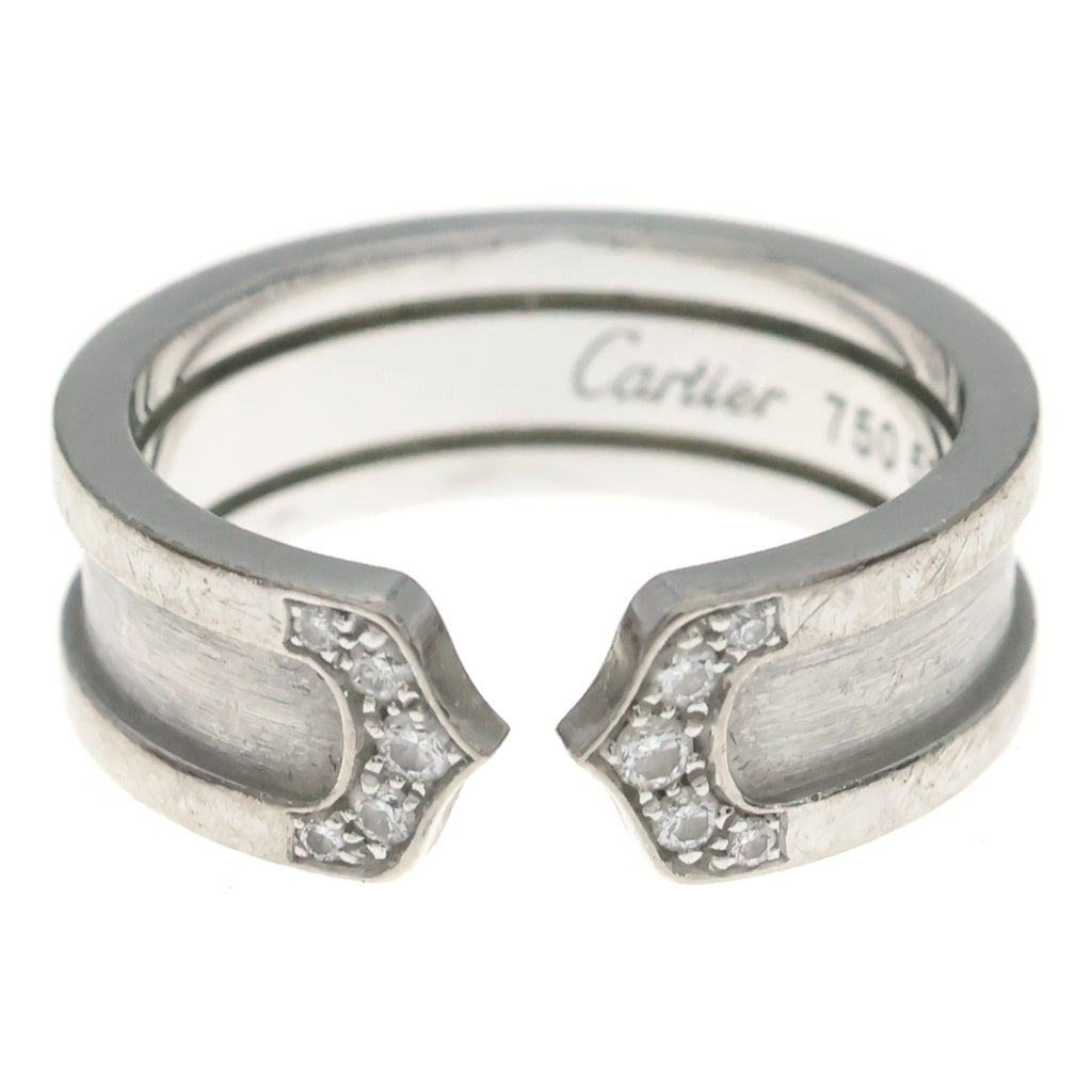 Cartier(カルティエ) 2C ダイヤモンド Au750 K18WG リング 指輪 #53 ホワイトゴールド レディース