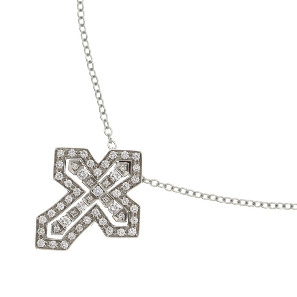 DAMIANI(ダミアーニ) ベルエポック クラウンS ダイヤモンド Au750 K18WG ネックレス ペンダント ホワイトゴールド レディース