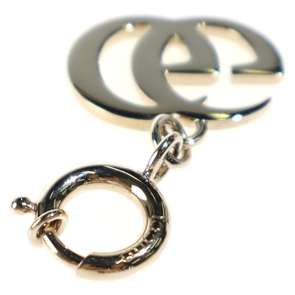 GUCCI(グッチ) GGマーモント ロゴ バッグチャーム キーホルダー ゴールド/グリーン レディース